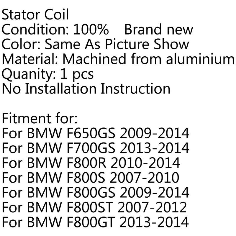 Bobina de estator magnetogenerador para BMW F650GS (09-14) F700GS (13-14) Genérico