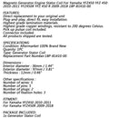 Cívka statoru alternátoru 18 pólů pro Yamaha YFZ450 YFZ450R 09-18 18P-81410-00-00 Generic