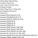 Plugue do conector do retificador do regulador para Kawasaki ZR 250 400 550 750 ZZR 600 Genérico