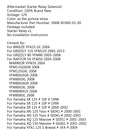 Solenoid startovacího relé pro Yamaha SR XN XQ YFM 125 80 Grizzly 3MW-81940-01-00 Generic