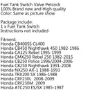 Kraftstofftankschälter Petcock Ventil für Honda CMX 250 CL400 CB450 CB900C CB250 Polizei