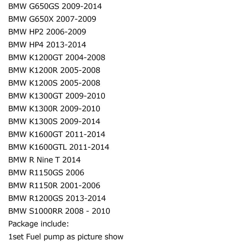Kraftstoffpumpe für BMW R1200GS F700 800 GS R1200 K1200 R1150R 2000-2015 & Sieb