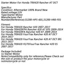 Sähkökäynnistin Honda TRX420 Rancher 420 2007-2017 AT DCT 2014-2017 Generic