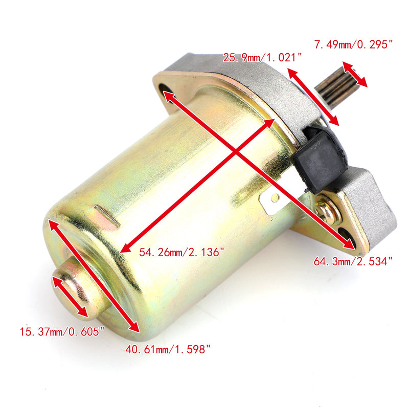 Ny startmotor för Yamaha Scooter 1997-2001 CW50 Zuma II med 49cc 5BM-81800-01-00 generisk