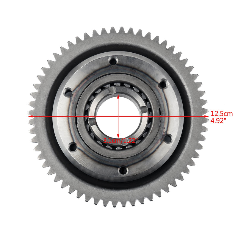 Starter Clutch Svinghjul avtrekker reduksjonsgir for Honda NX250 A 1988-1990 AX-1 Generisk