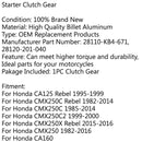 Frihjulsleje startkobling til Honda CA 125/175/ CB/CMX 250 CM185T Generisk