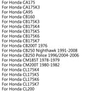 Frihjulsleje startkobling til Honda CA 125/175/ CB/CMX 250 CM185T Generisk