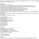 Für Yamaha DT175 DT 175 1974-1981 NO.2N5-11610-00 Kolben-Kit Bohrungsgröße Ø66,50 mm Generisch