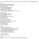 Kamkedja 112L för Honda TRX400EX X Sportrax 99-14 XR400 14401-KCY-671 Generic