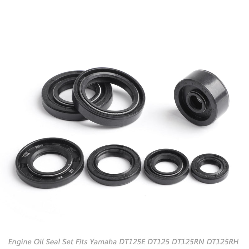 Kit de vedação de óleo do motor para Yamaha DT125E DT125 DT125RN DT125RH