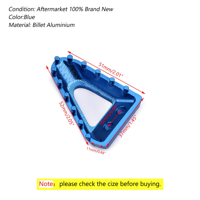 Bakre bremsepedal fotplate for Husqvarna FX/FC 350 450 TX300 TC/FC 250 2019 Generisk