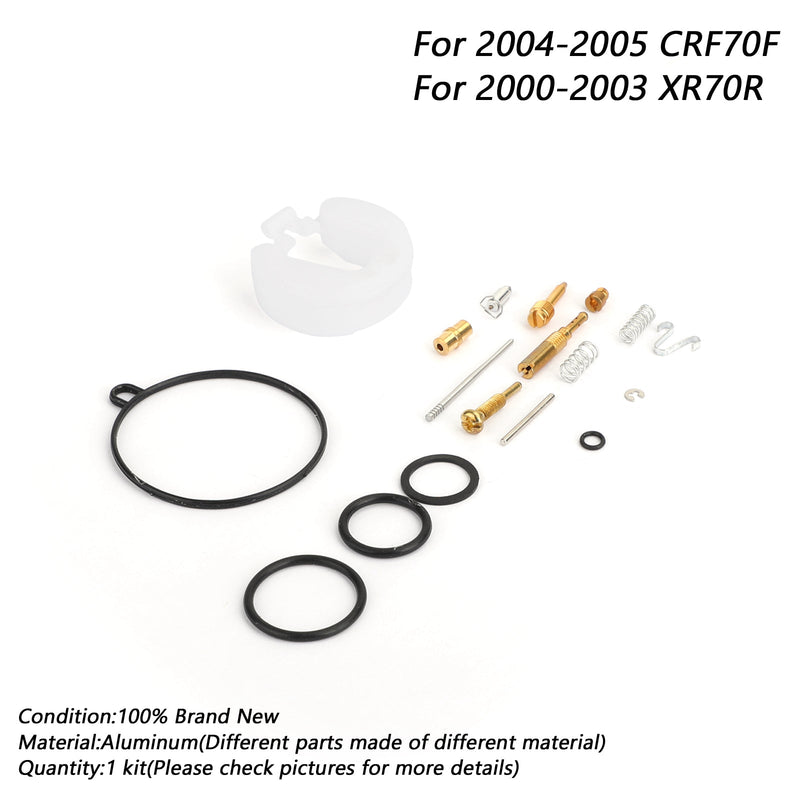 Kit de conversión de reparación de carburador para Honda XR70R 2000-2003 CRF70F 2004-2005 2002 genérico