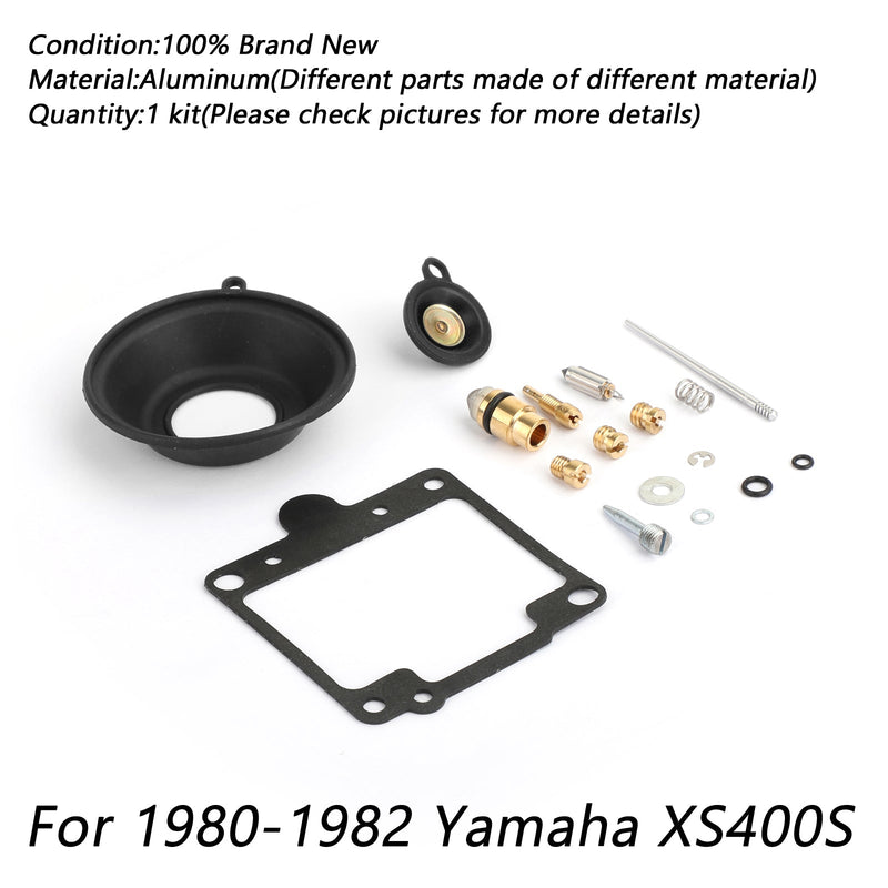 1980-1982 1981 Yamaha XS400 SE Special 2x Carburador Repair Rebuild Kit Novo