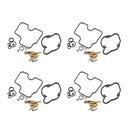 4 sady sad pro přestavbu karburátoru pro Honda CBR600F2 CBR 600 F2 1991-1994 1992 1993