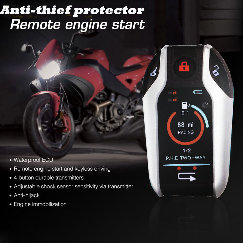 Sistema de alarma antirrobo para motocicleta, arranque/parada de motor remoto, 12V, 125DB, genérico