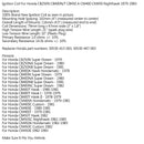 Tennspole for Honda CB250N CB400N/T CB 450 A CM 400 CM 450 Nighthawk 1979-1983