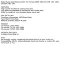 Vandpumpetætning mekanisk passer til Honda CR80R 1983 CR125R 1981-83 CR250R 1981-84 Generisk