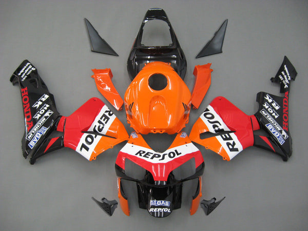 Für CBR600RR 2003-2004 Karosserieverkleidung Orange Rot ABS-Spritzguss-Kunststoff-Set Generisch