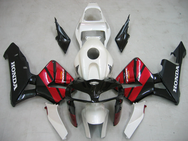 För CBR600RR 2005-2006 Kroppspanel Vit ABS Formsprutad plastsats Generic