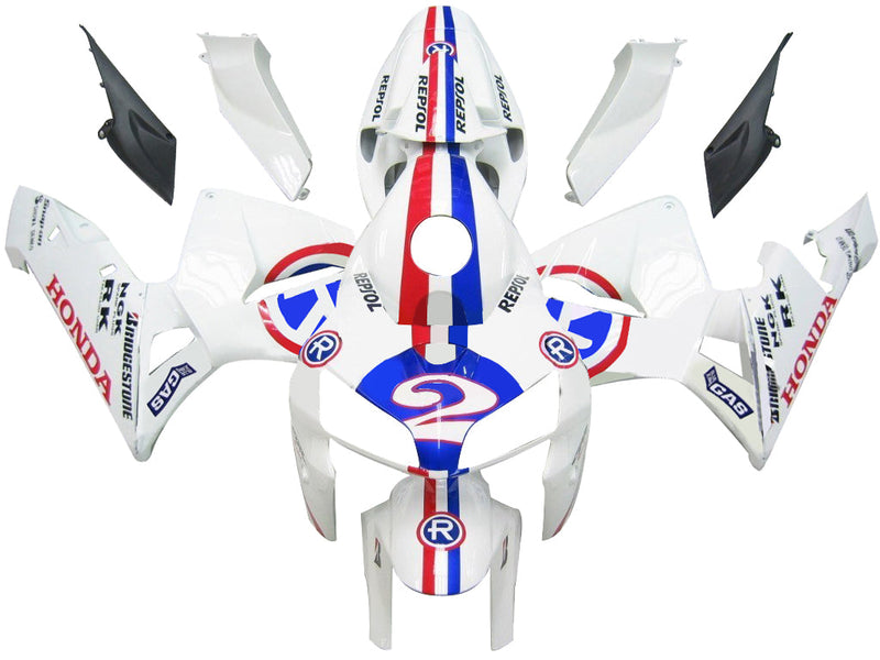 Dla CBR600RR 2005-2006 Panel nadwozia Biały zestaw z tworzywa sztucznego formowanego wtryskowo ABS Generic