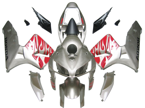 Für CBR600RR 2005–2006 Karosserieverkleidung, silberfarbenes ABS-Spritzguss-Kunststoff-Set, generisch