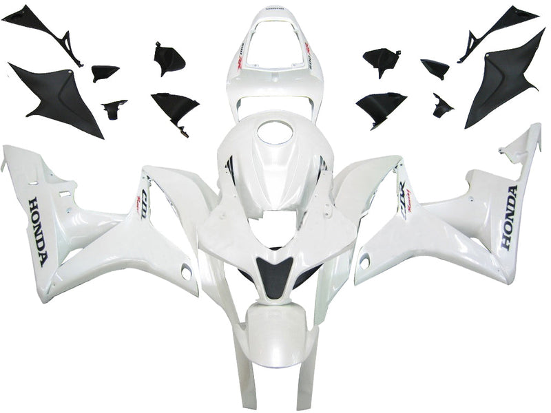 Für CBR600RR 2007–2008 Karosserieverkleidung, weißes ABS-Spritzguss-Kunststoff-Set, generisch