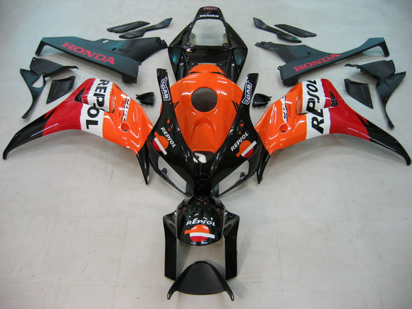 Für CBR1000RR 2006–2007 Karosserieverkleidung, orangefarbenes ABS-Spritzguss-Kunststoff-Set, generisch