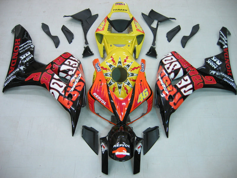 För CBR1000RR 2006-2007 Kroppspanel ABS Formsprutning Plast Set 10