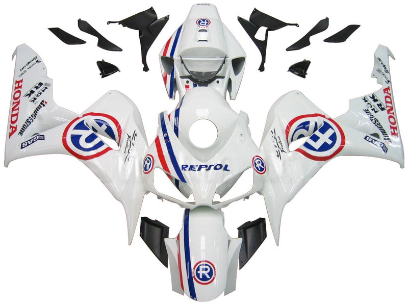 Dla CBR1000RR 2006-2007 Panel nadwozia Biały zestaw z tworzywa sztucznego formowanego wtryskowo ABS Generic