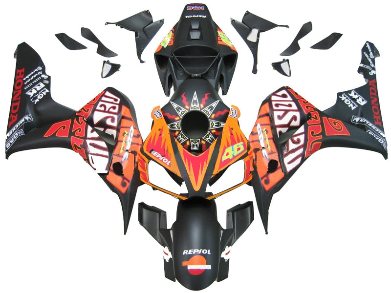 För CBR1000RR 2006-2007 Kroppspanel ABS Formsprutning Plast Set 10