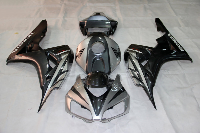 For CBR1000RR 2006-2007 kroppspanel sølv ABS sprøytestøpt plastsett Generisk