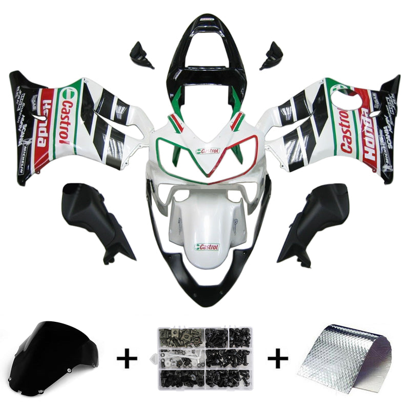 Amotopart Honda CBR600 F4i 2001-2003 Juego de carenado Cuerpo Plástico ABS