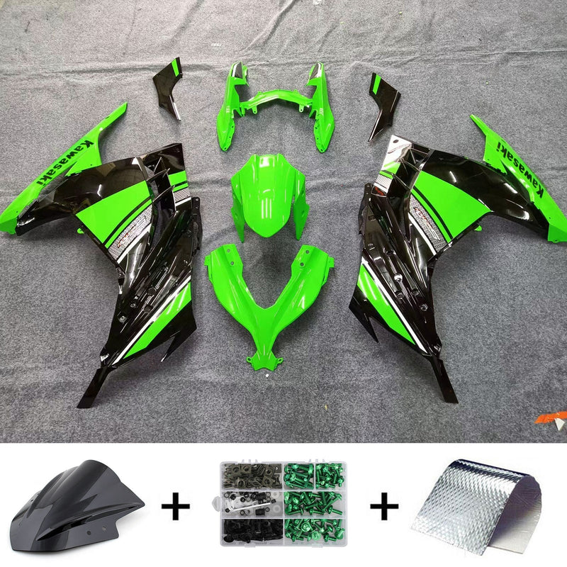 Ninja 300R EX300R 2013-2017 Green Body Cover ABS plástico moldado por injeção 5