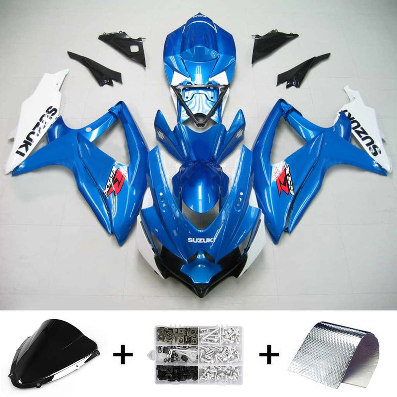 Suzuki GSXR 600/750 2008-2010 kåpa set kropp plast ABS K8