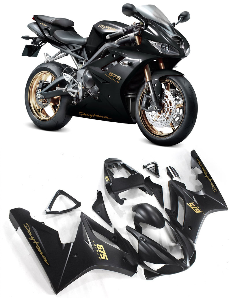 Verkleidungen 2009-2012 Triumph Daytona 675 Black Daytona Racing Generic