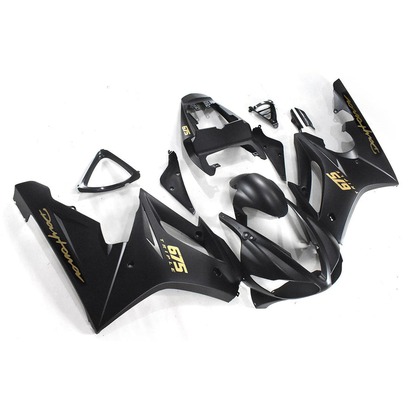 Carenados 2009-2012 Triumph Daytona 675 Negro Daytona Racing Genérico