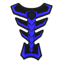 Almofada de tanque de borracha para motocicleta, protetor de gás, capa adesiva, espinha de peixe, genérica