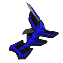 Almofada de tanque de borracha para motocicleta, protetor de gás, capa adesiva, espinha de peixe, genérica