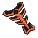 Almofada de tanque de borracha para motocicleta, protetor de gás, capa adesiva, espinha de peixe, genérica