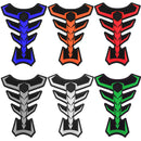 Almofada de tanque de borracha para motocicleta, protetor de gás, capa adesiva, espinha de peixe, genérica