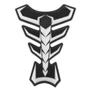 Almofada de tanque de borracha para motocicleta, protetor de gás, capa adesiva, espinha de peixe, genérica