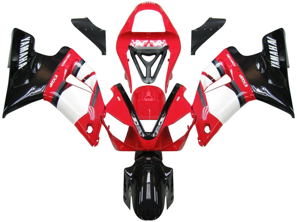 Carenagens 2000-2001 Yamaha YZF-R1 Vermelho Branco Preto R1 Racing Genérico