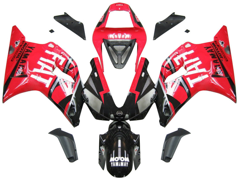 Fairings 2000-2001 Yamaha YZF-R1 Rød Svart nr. 46 FIAT Generisk