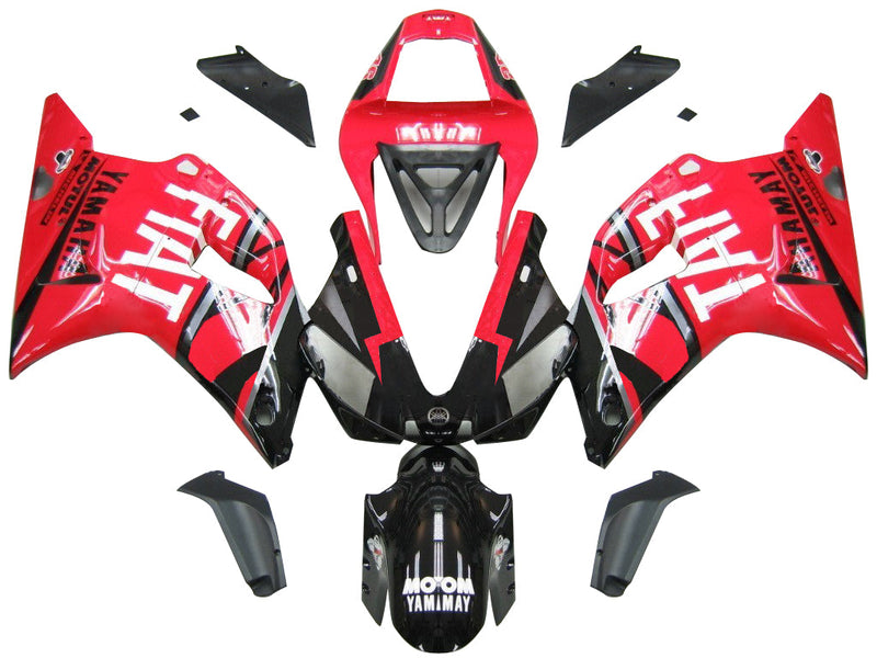 Fairings 2000-2001 Yamaha YZF-R1 Röd Svart Nr 46 FIAT Racing Generic