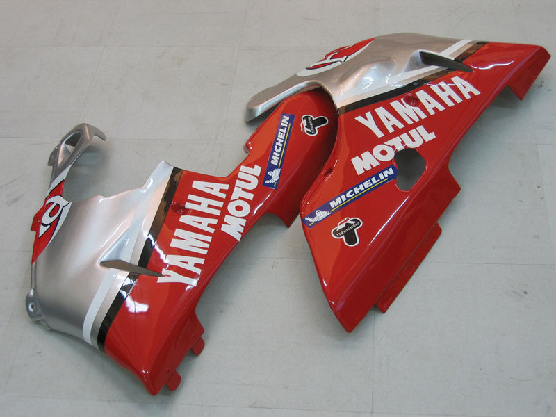 Fairings 2000-2001 Yamaha YZF-R1 Silver Red Fortuna Generic