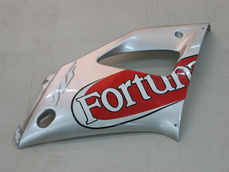 Fairings 2000-2001 Yamaha YZF-R1 Silver Red Fortuna Generic