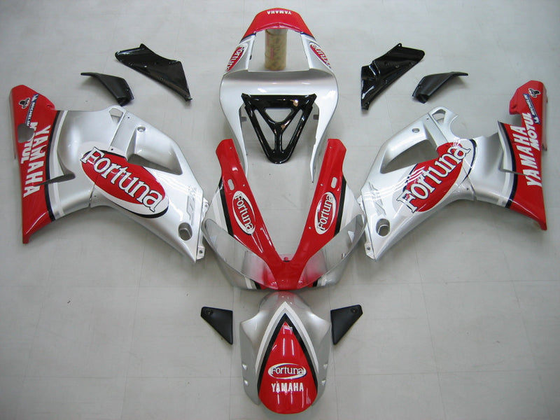 Verkleidungen 2000-2001 Yamaha YZF-R1 Silber Rot Fortuna Racing Generic