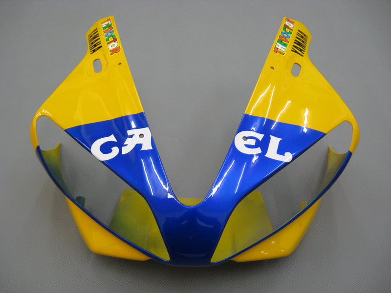 Fairings 2000-2001 Yamaha YZF-R1 Yellow Blue No. 46 Camel Racing Generic