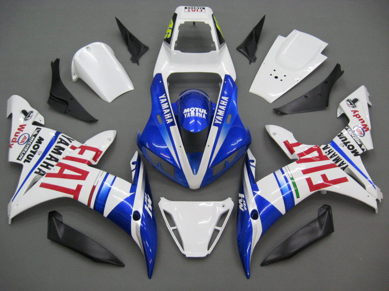 Kotelot 2002-2003 Yamaha YZF-R1 Valkoinen Sininen No. 46 FIAT Generic