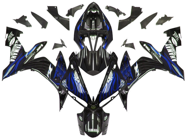 Fairings 2004-2006 Yamaha YZF-R1 Black & Blue Flame R1 Generic